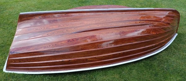 9.5ft wood effect classic rowing boat