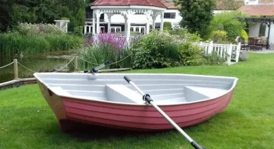 Rowing-Boat Rowing Boat by the pond