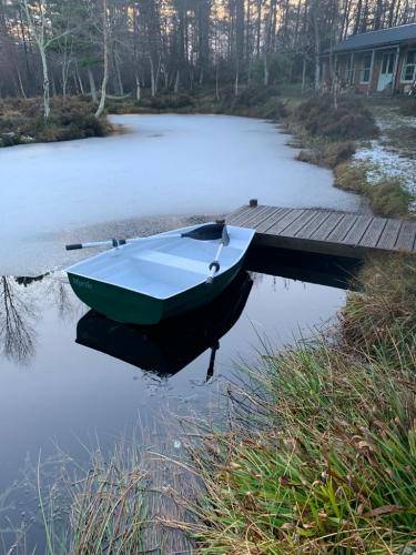 6ft dinghy on frozen lake in Scotland