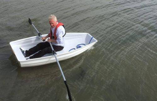 7ft dinghy on the water