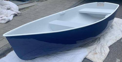 blue 8.5ft bow style boat tender