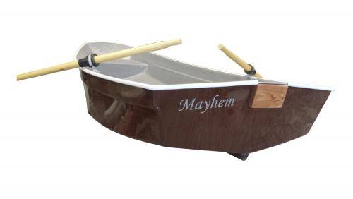 wood effect 8 1/2ft row boat