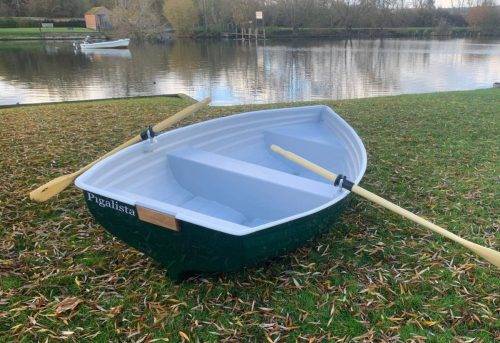 9.5ft green row boat