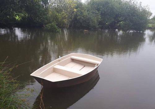 tranquil boat sitting in the water