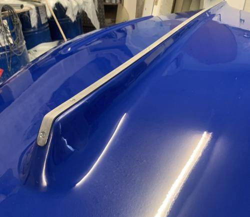 stainless steel rubbing strake on 8.5 bow style boat tender